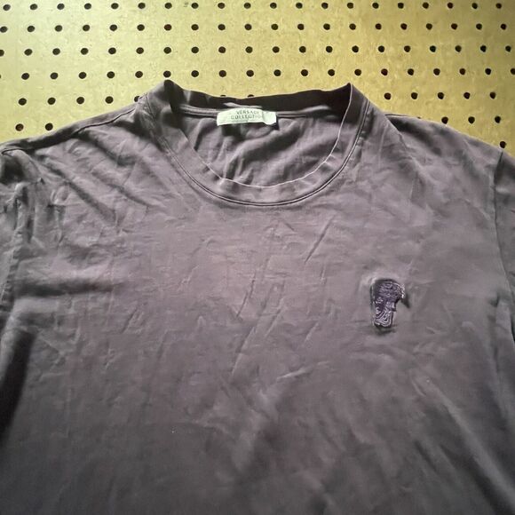 Versace T Shirt Womens Medium Purple Collection Medusa LS Lightweight Bulgaria - Picture 3 of 10